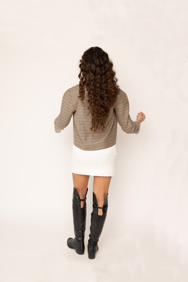 Siren Mini Skirt White