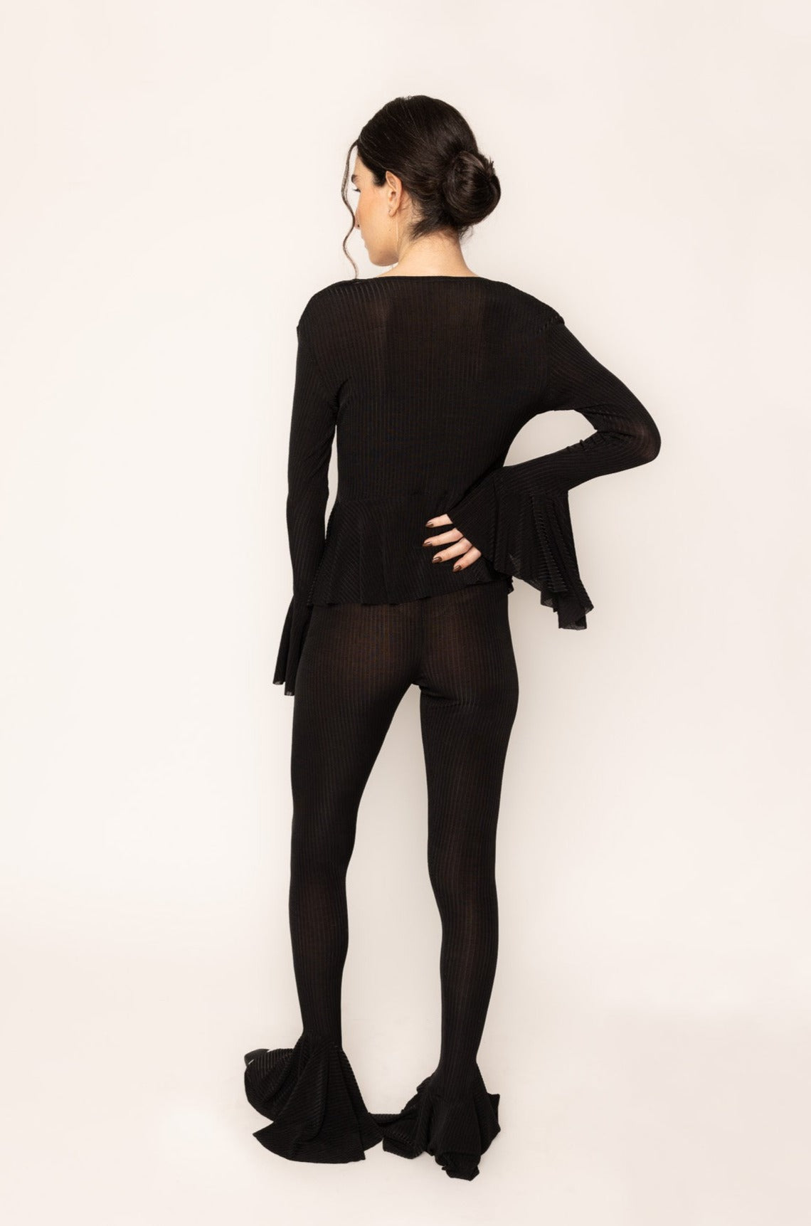 Fishtail Top Black
