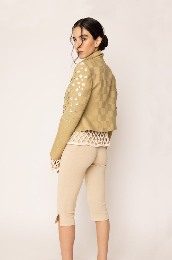 Mother of Pearl Tailored Jacket Mustard