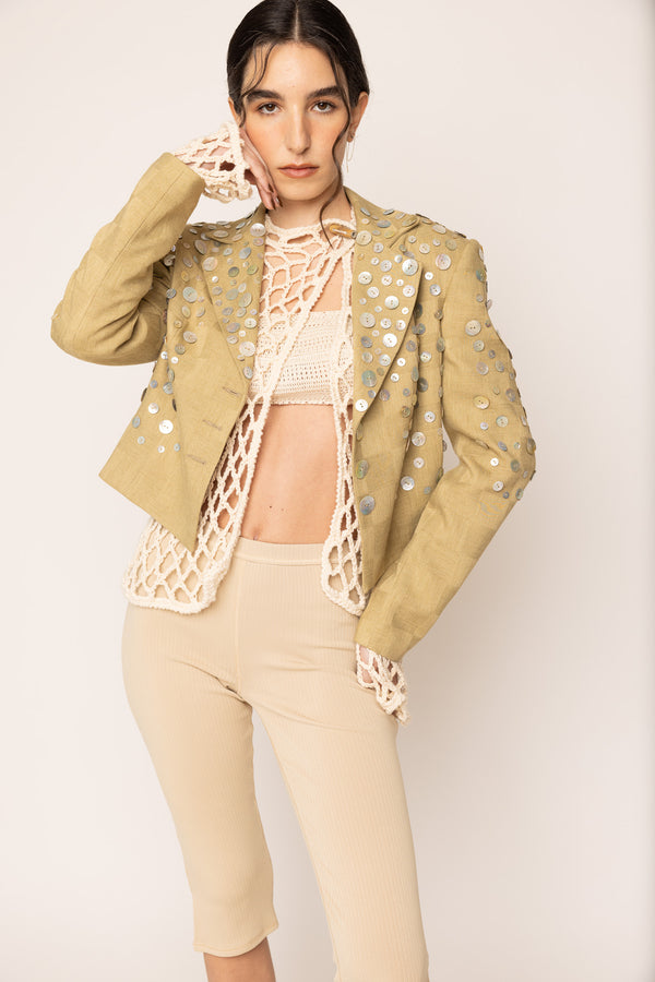 Mother of Pearl Tailored Jacket Mustard