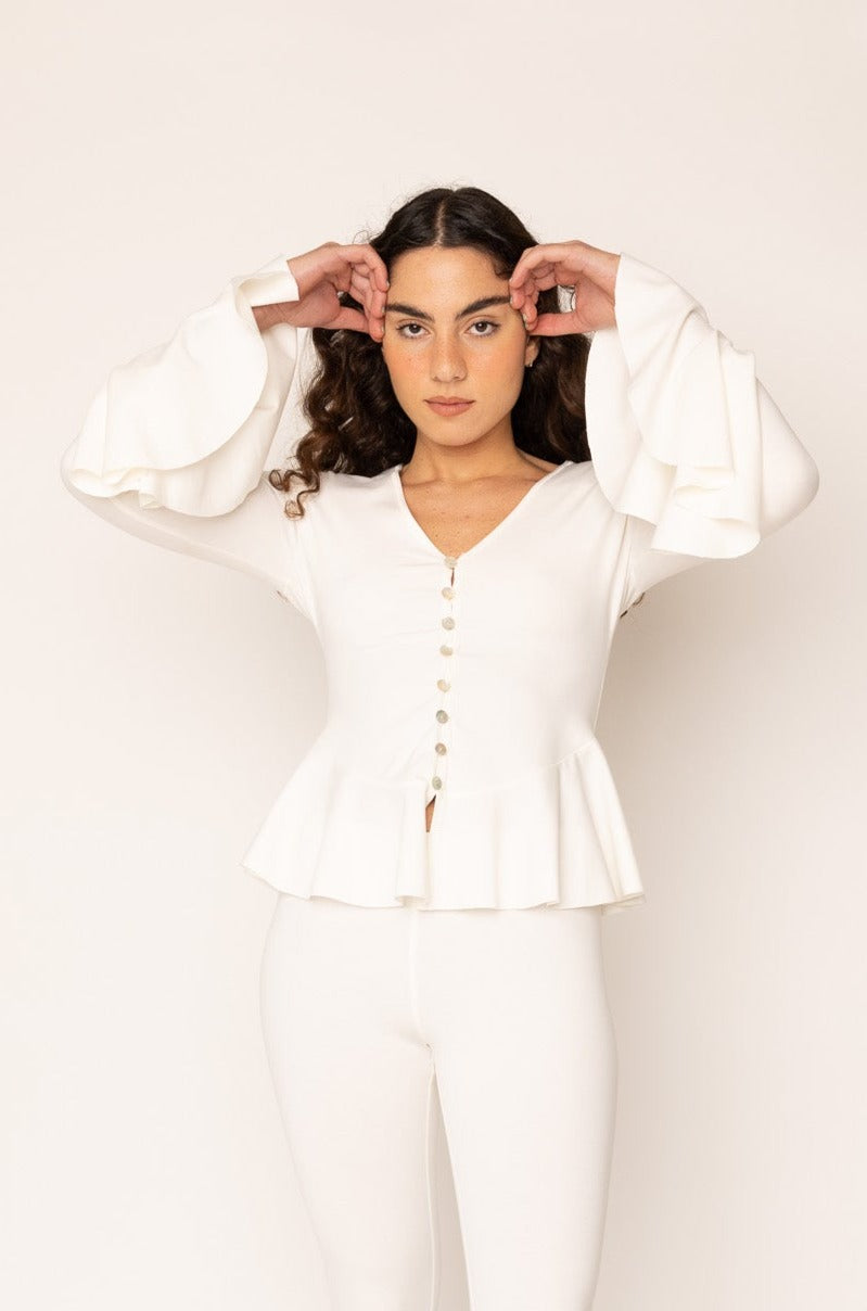 FISHTAIL TOP WHITE