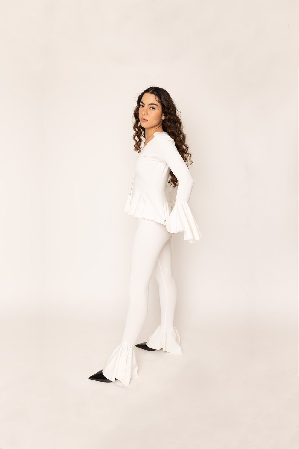 FISHTAIL LEGGING WHITE