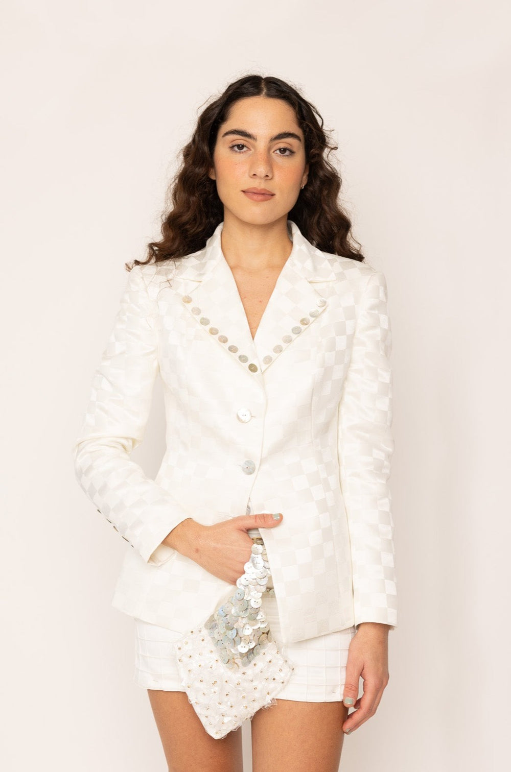 SIREN TAILORED JACKET PEARL