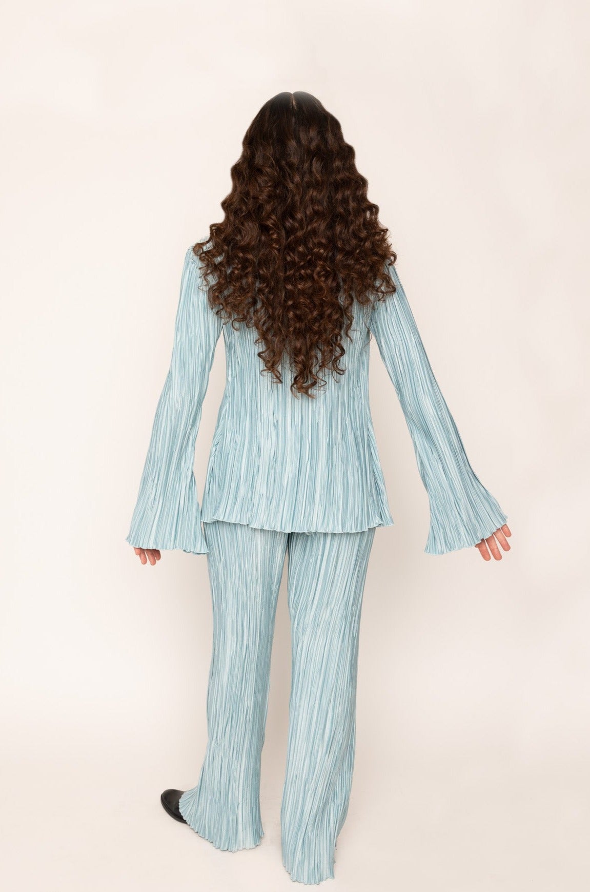 Pleated Pants Blue