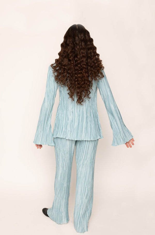 Pleated Pants Blue