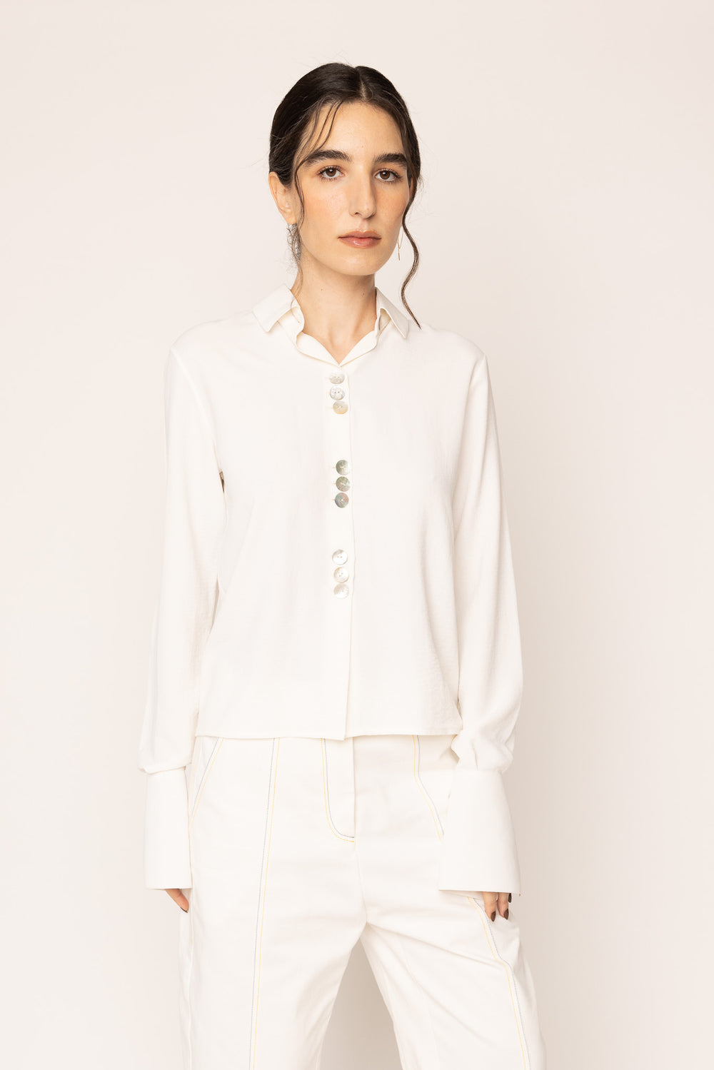Button Up Shirt White