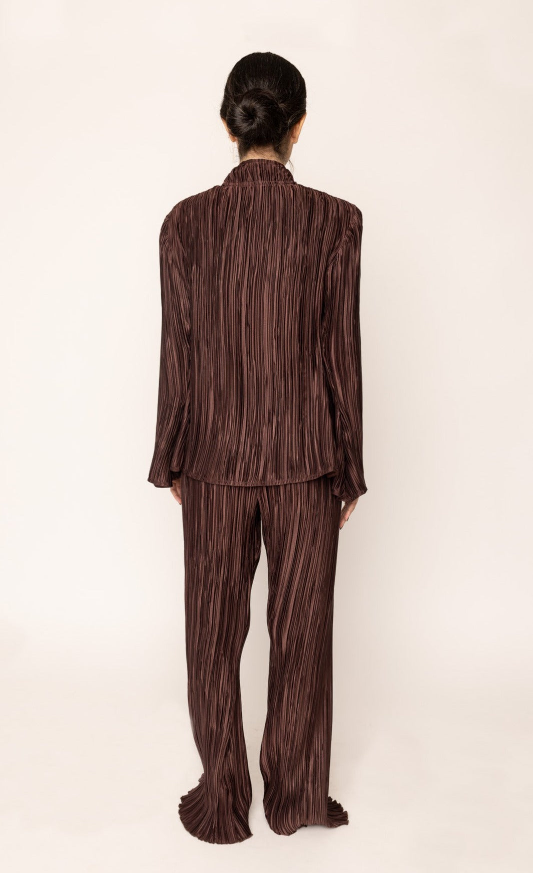 Pleated Pants Brown