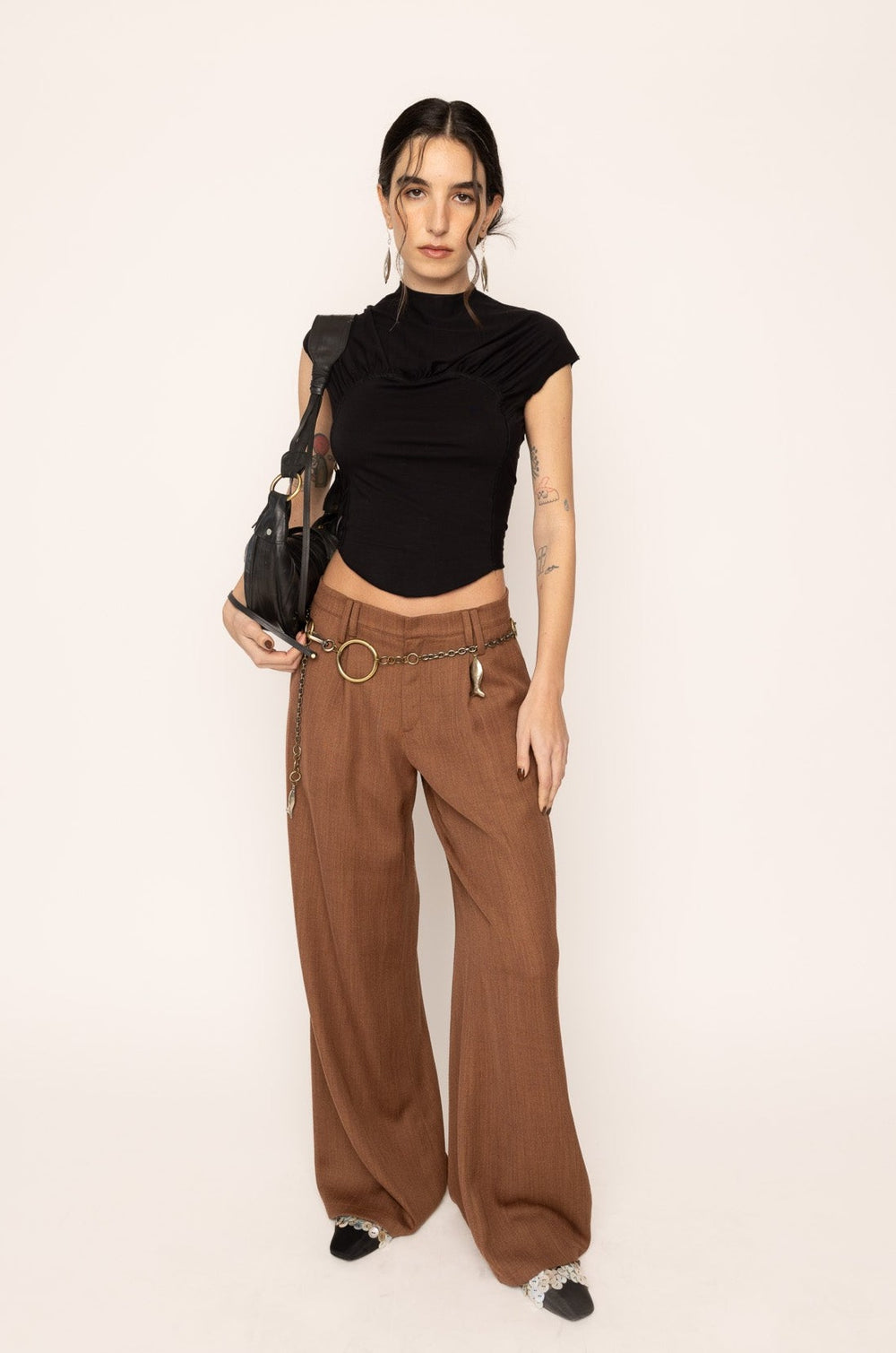 TAILORED PANTS BRICK
