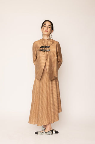 Belted jacket Tan Gold