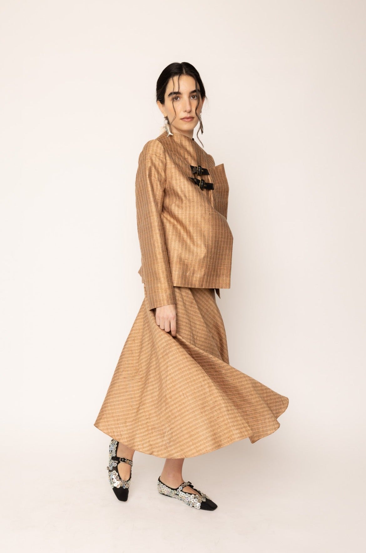Bell Skirt Tan Gold