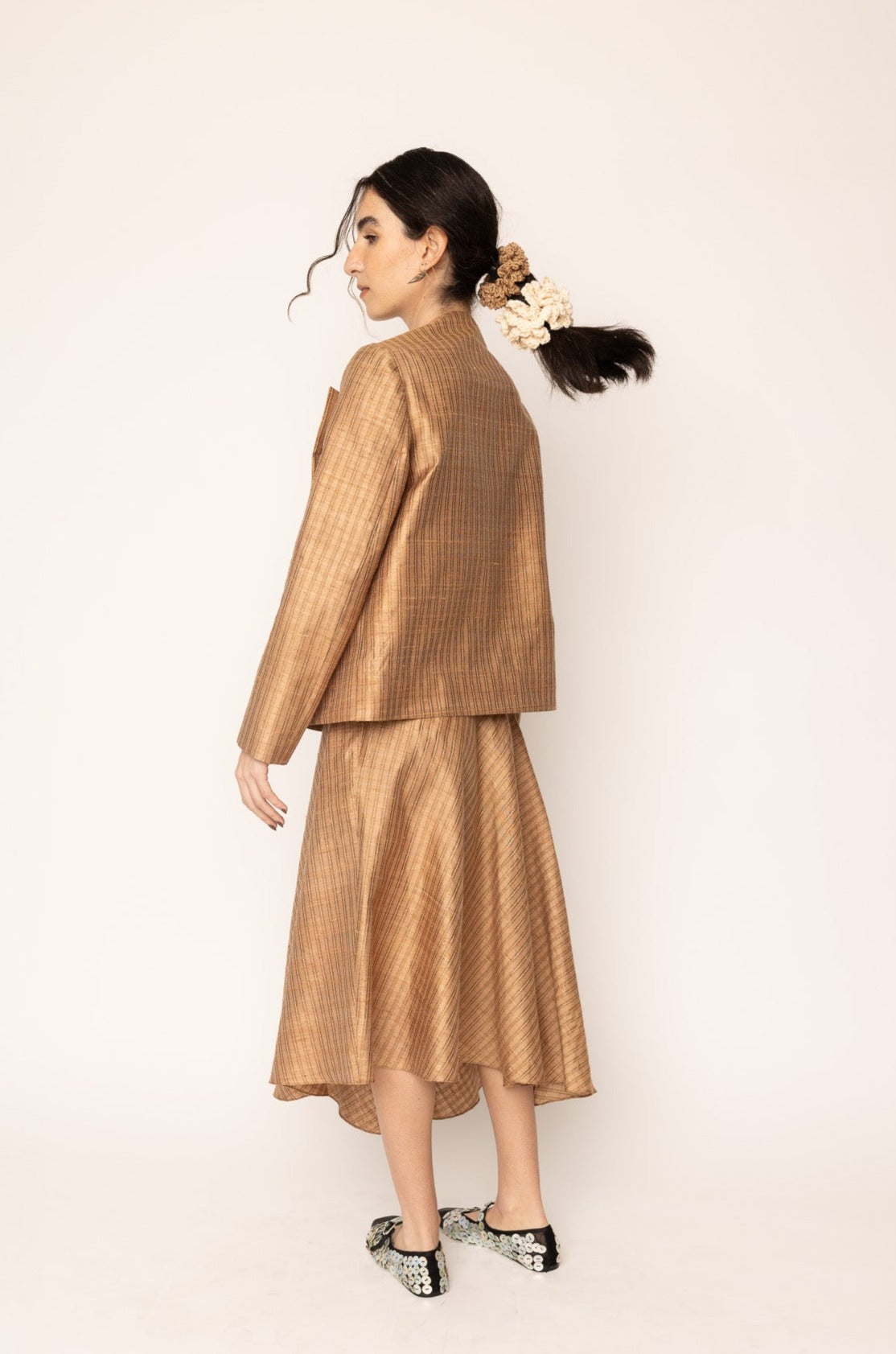 Belted jacket Tan Gold