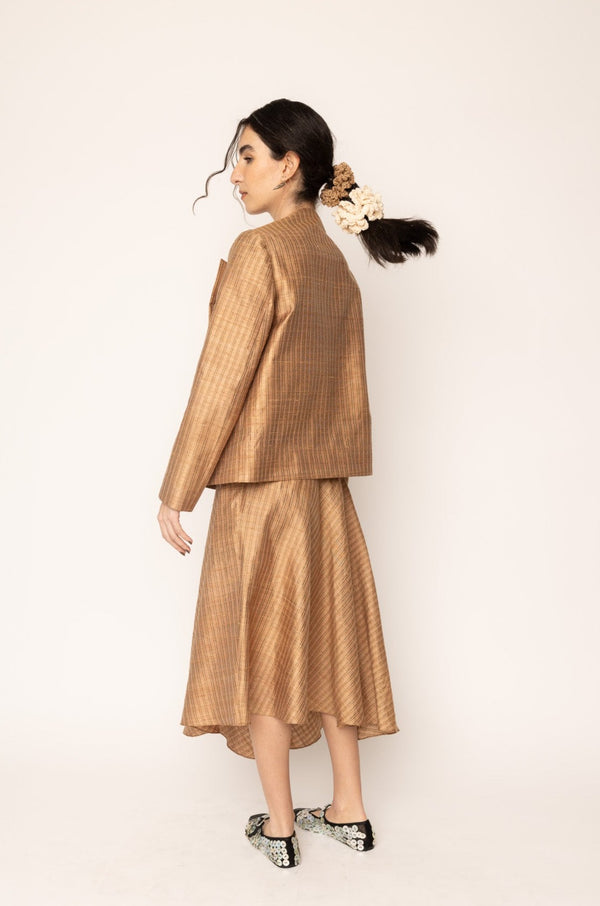 Belted jacket Tan Gold
