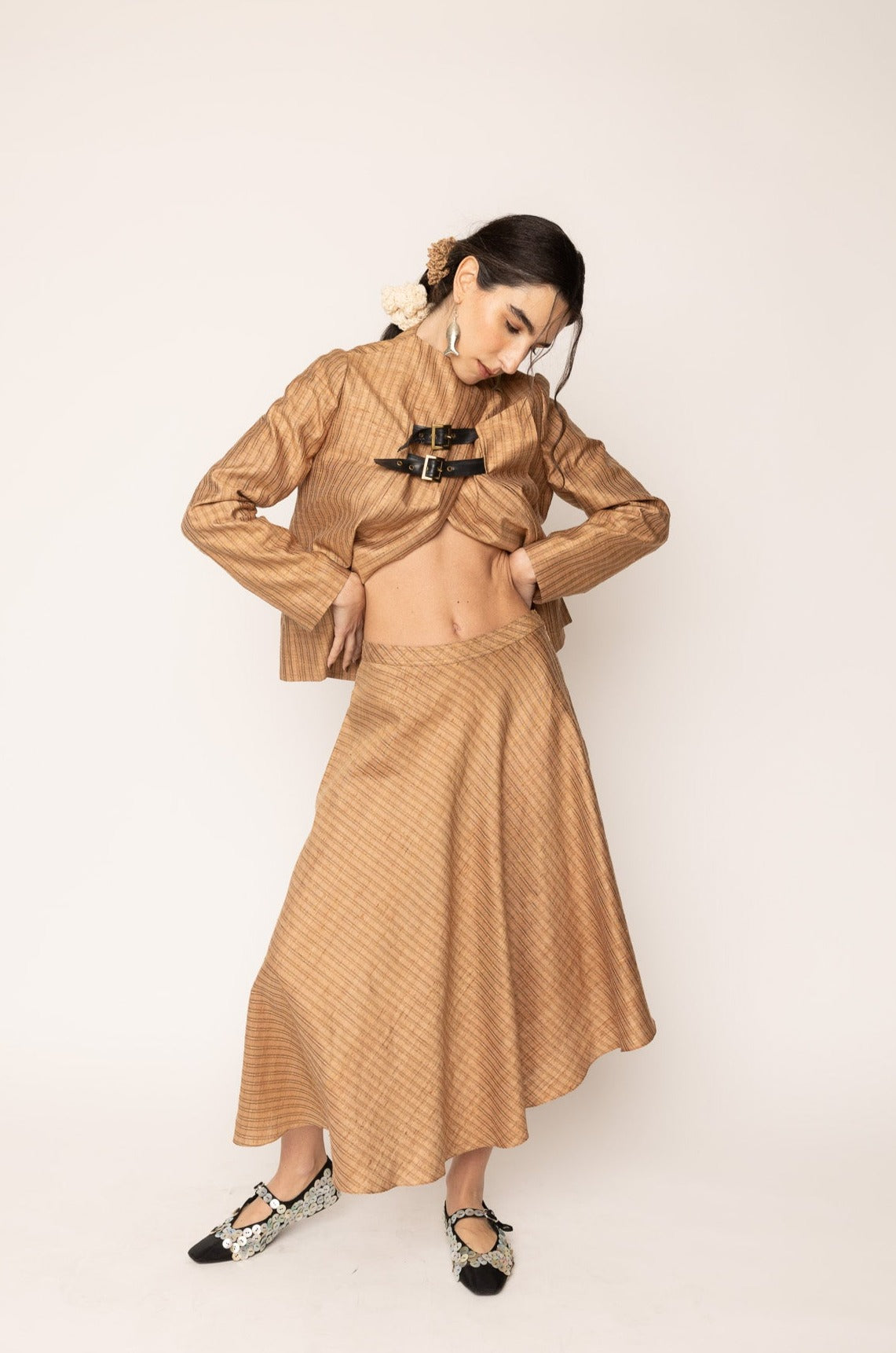 Bell Skirt Tan Gold