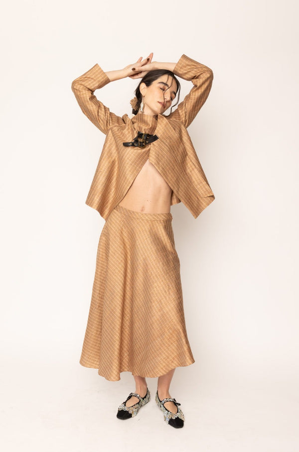 Bell Skirt Tan Gold